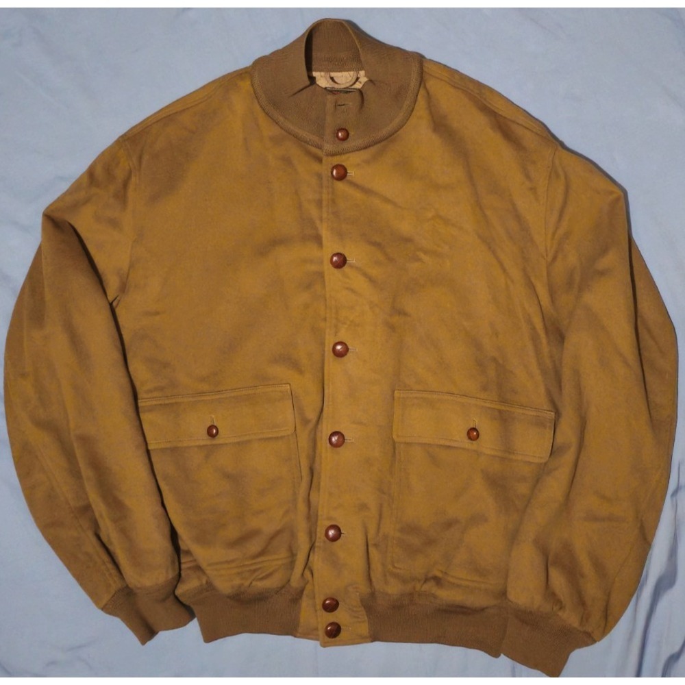 Beverly Hills Carroll & Co. Brown Wool Cashmere Mens Bomber Jacket ‎ ITALY